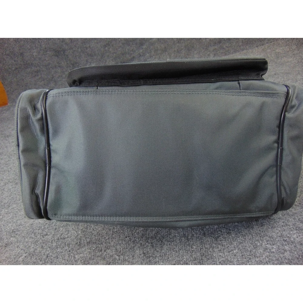 Eddie Bauer Messenger Bag Mens Large Black Grey Solid Travel Utility Gorpcore